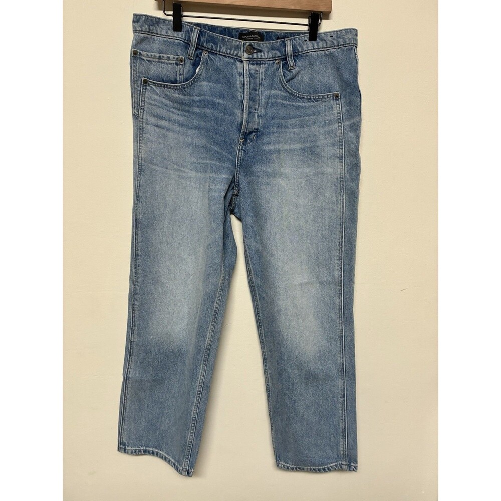Banana Republic Premium Denim High Rise Ranger Straight Light Wash Size 32 Jeans